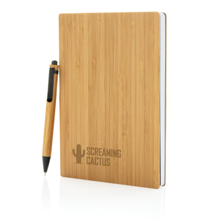 XD Collection Наборы Артикул P772.159 Набор из блокнота и ручки Bamboo, А5 на складе 6 шт по цене 1&nbsp;480 ₽