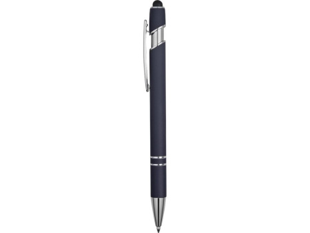  Ручки Артикул 18381.02 Ручка металлическая soft-touch шариковая со стилусом Sway, темно-синий/серебристый на складе 11588 шт по цене 148.45 ₽