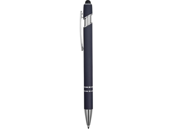  Ручки Артикул 18381.02 Ручка металлическая soft-touch шариковая со стилусом Sway, темно-синий/серебристый на складе 11588 шт по цене 148.45 ₽