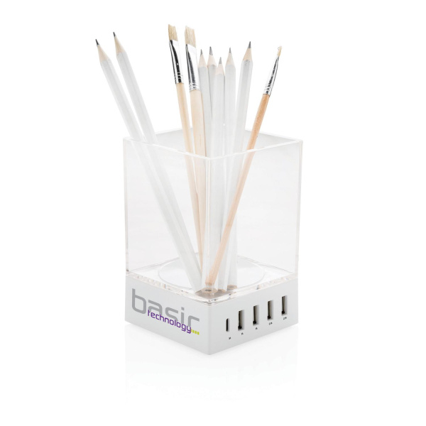 XD Collection Хабы Артикул P308.913 USB-хаб с подставкой для ручек на складе 4 шт по цене 3&nbsp;490 ₽