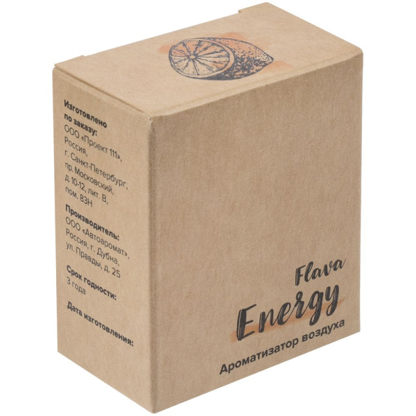 сделано в России Ароматизаторы Артикул 74.04 Ароматизатор воздуха Flava Energy, ver.2, цитрус на складе 1856 шт по цене 190 ₽
