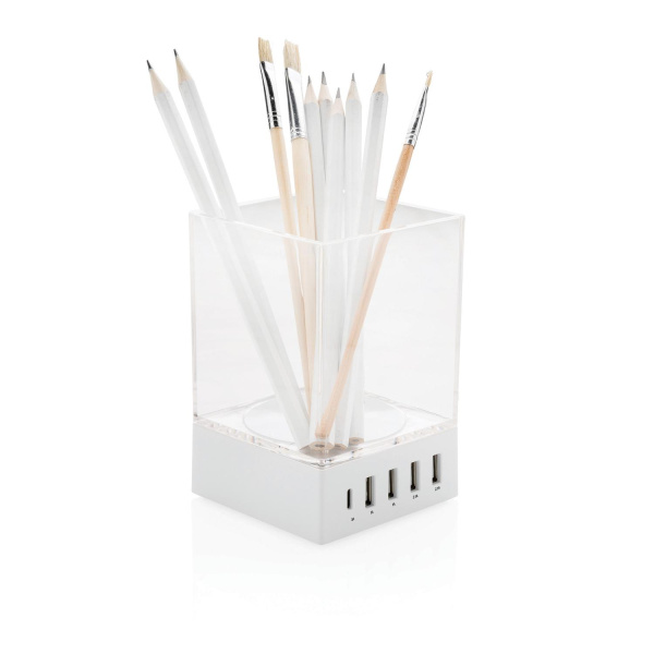 XD Collection Хабы Артикул P308.913 USB-хаб с подставкой для ручек на складе 4 шт по цене 3&nbsp;490 ₽