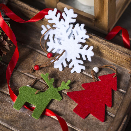 Happy Gifts Extra Украшения Артикул 349537 B Украшение на елку ЕЛОЧКА на складе 9 шт по цене 31 ₽
