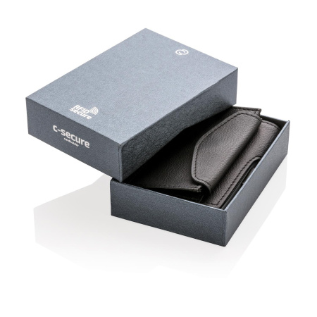XD Collection Кошельки Артикул P820.611 Кошелек с отделением для монет и держателем для карт C-Secure RFID, черный на складе 14 шт по цене 7&nbsp;860 ₽