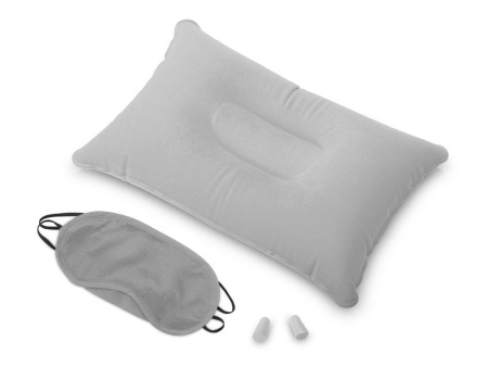  Наборы Артикул 835727 Набор для путешествия с прямоугольной подушкой Cloud, серый на складе 3950 шт по цене 394.67 ₽