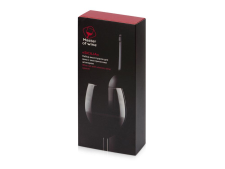 Master of Wine Наборы Артикул 685700 Набор винных аксессуаров с электрическим штопором из стали, на батарейках на складе 4832 шт по цене 4&nbsp;085.23 ₽