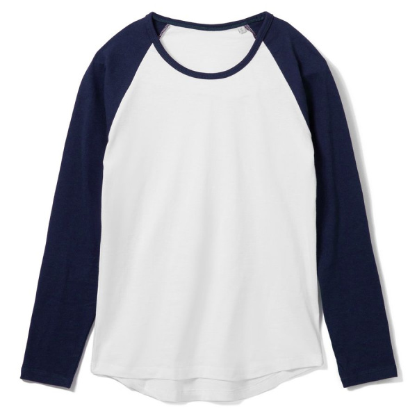 Sol's Футболки Артикул 02943904 Футболка женская с длинным рукавом Milky Lsl, белая с темно-синим на складе 649 шт по цене 1&nbsp;235 ₽